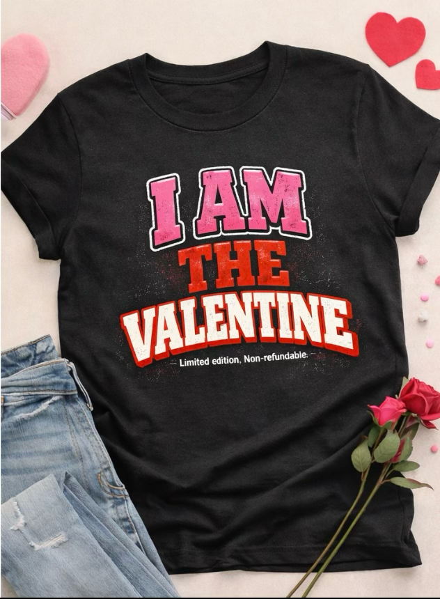 I Am The Valentine T-Shirt - Limited Edition Non-Refundable Valentine's Day Shirt