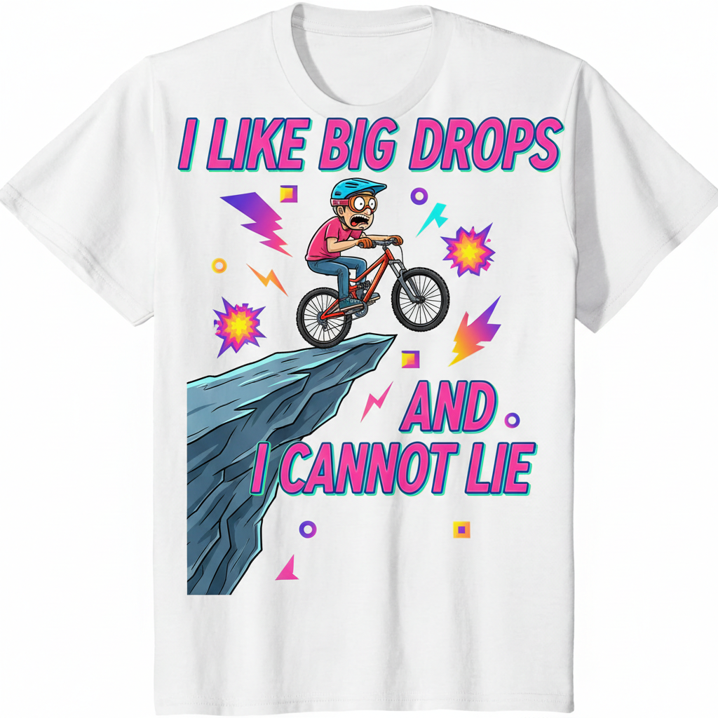 I LIKE BIG DROPS funny MTB design