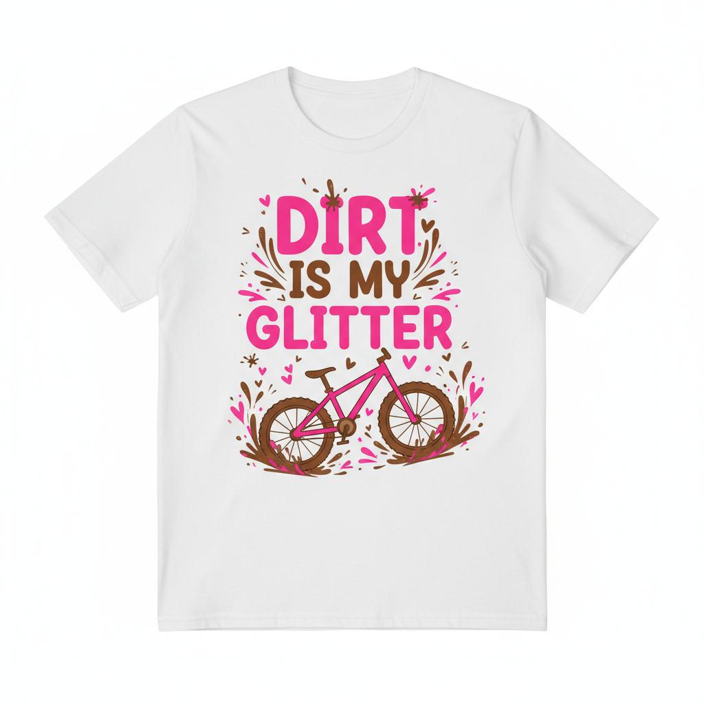 DIRT IS MY GLITTER funny MTB design