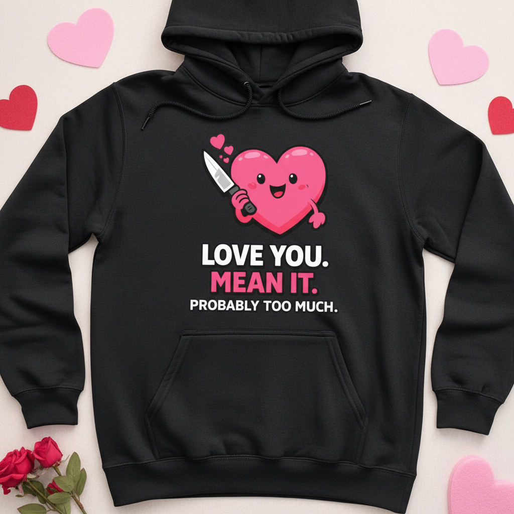 Love You Mean It Hoodie with Original Design