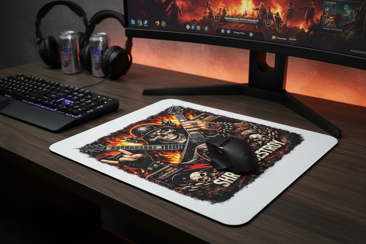Shred & Destroy Mousepad Mockup